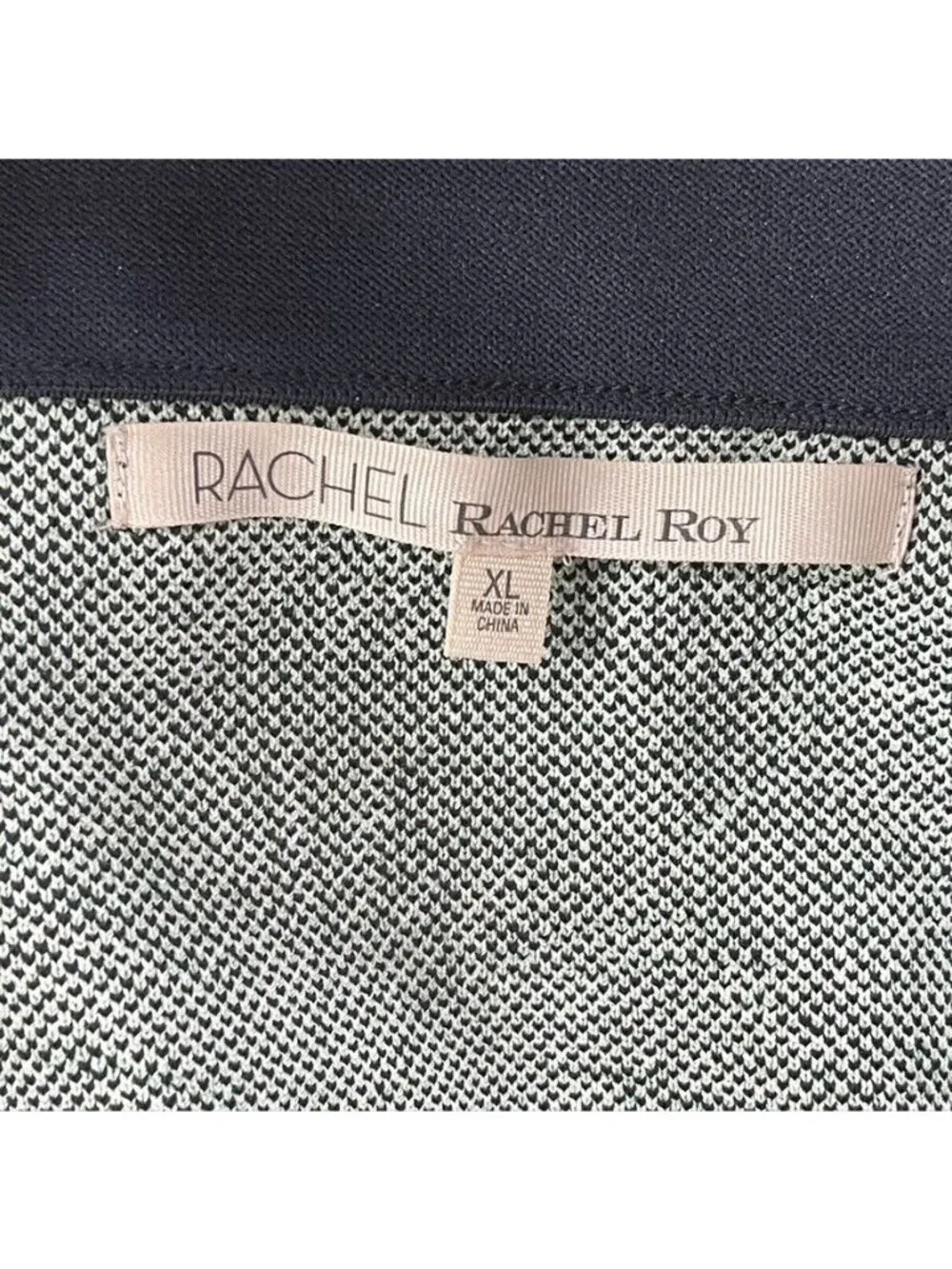 Rachel Rachel Roy Womens XL Pencil Skirt Palm Print Black & White